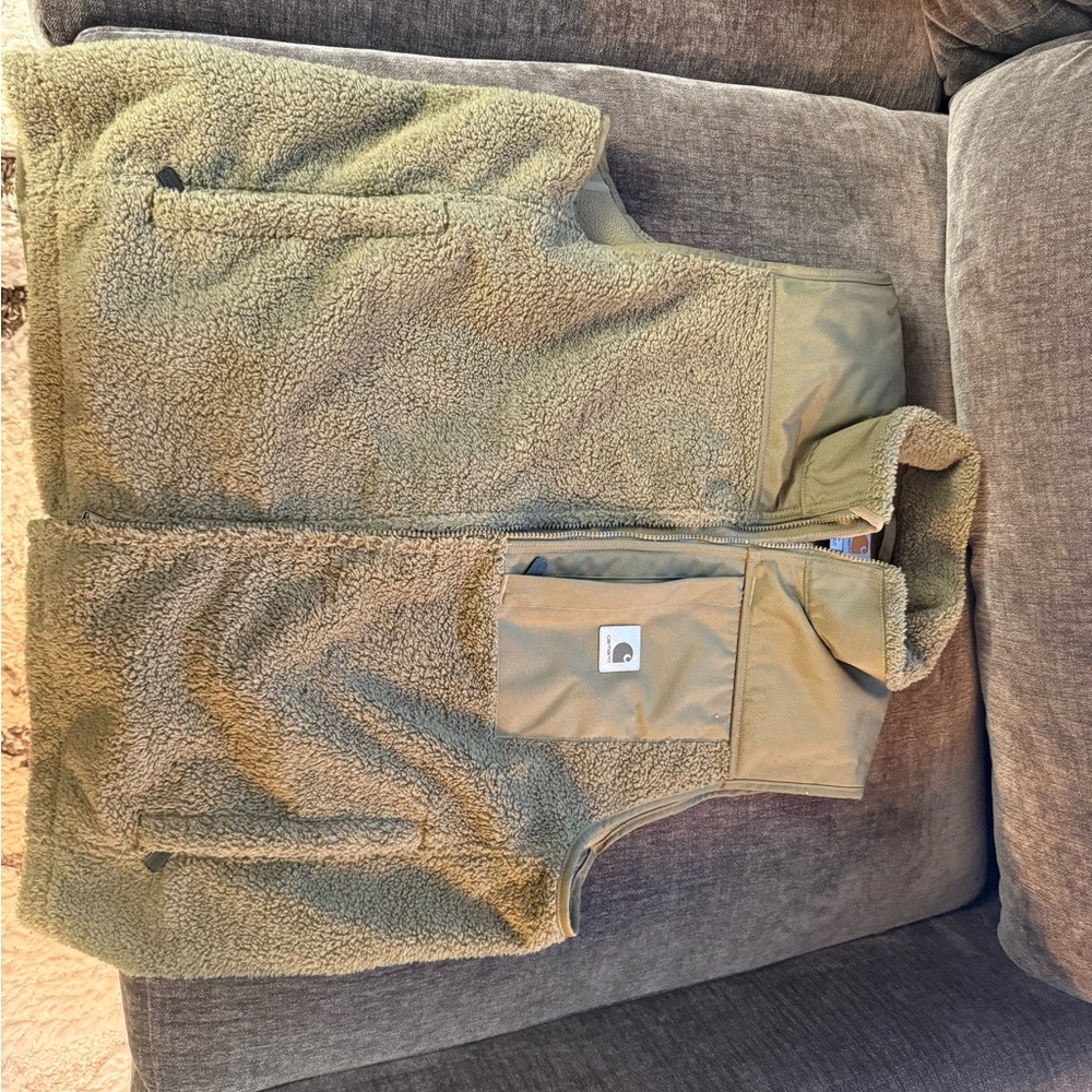 Carhartt Yukon Extremes Green Sherpa Fleece Vest